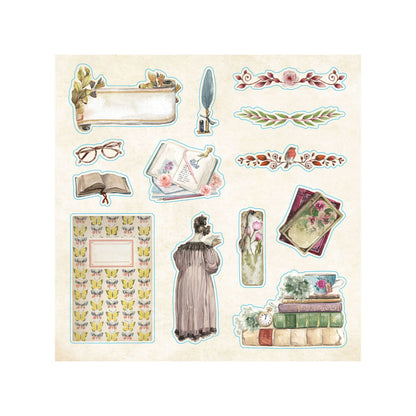 Peter Pauper Press - Bibliophilia Ephemera Sticker Book