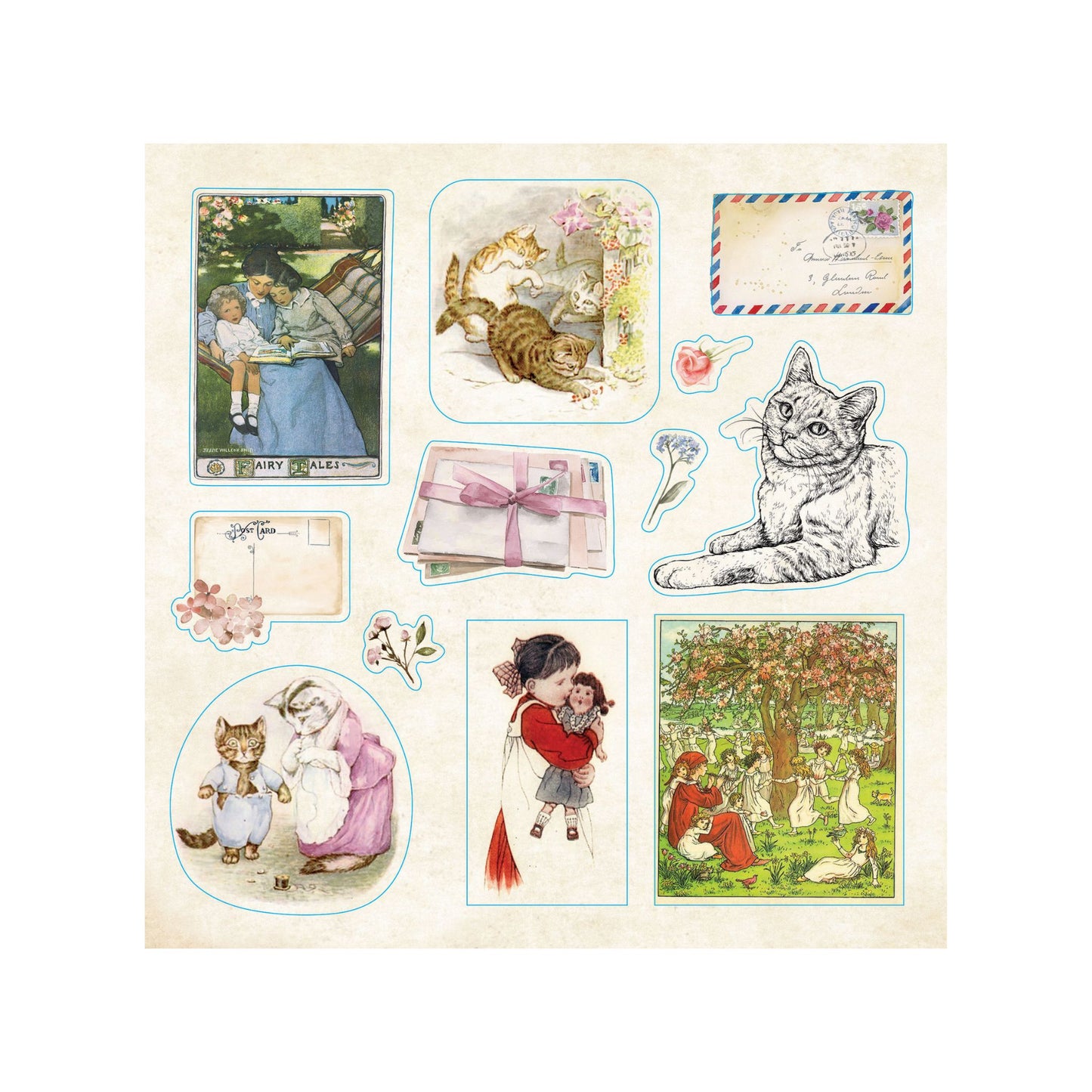 Peter Pauper Press - Bibliophilia Ephemera Sticker Book