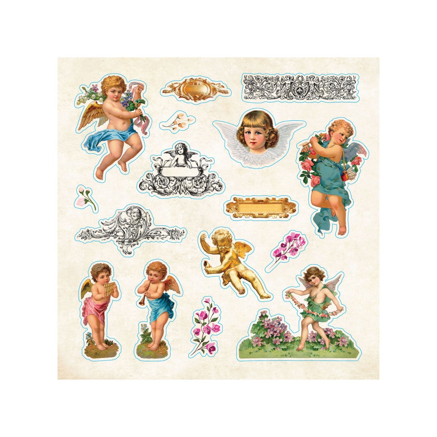 Peter Pauper Press - Bibliophilia Ephemera Sticker Book