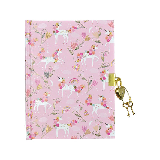 Peter Pauper Press - Unicorn Blooms Locking Journal