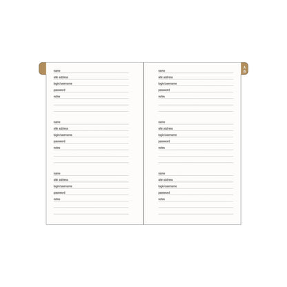 Peter Pauper Press - Amalfi Lemons Internet Address & Password Logbook