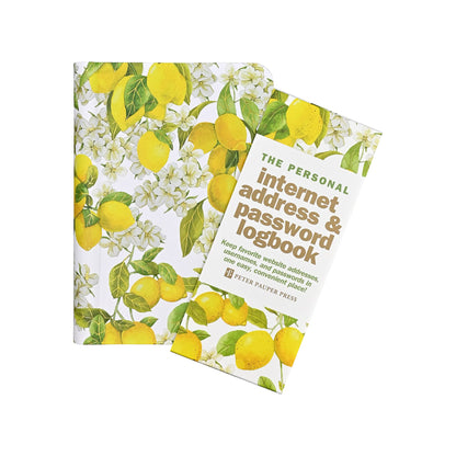 Peter Pauper Press - Amalfi Lemons Internet Address & Password Logbook