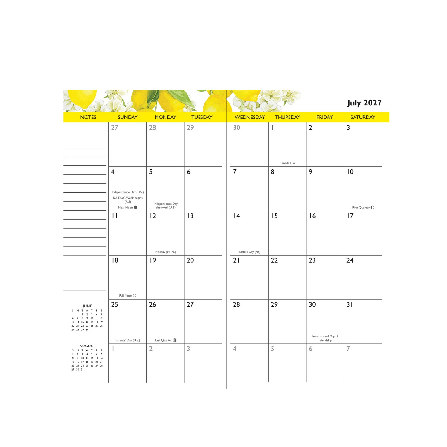 Peter Pauper Press - 2027-28 Amalfi Lemons 2-Year Pocket Planner
