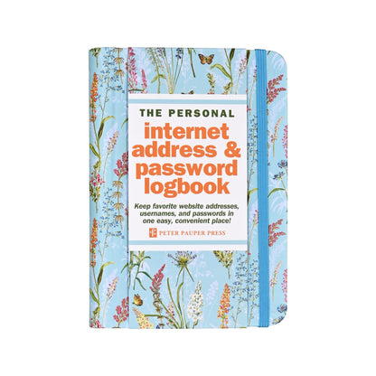 Peter Pauper Press - Blooms & Butterflies Internet Address & Password Logbook