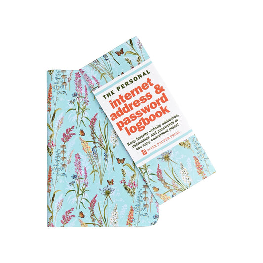 Peter Pauper Press - Blooms & Butterflies Internet Address & Password Logbook