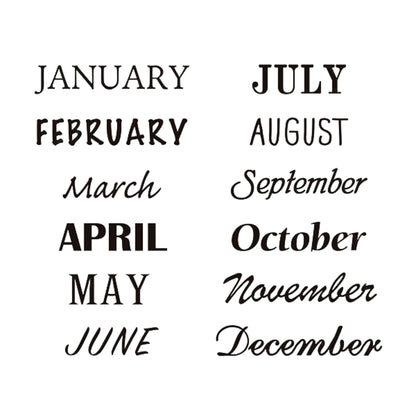MIDORI - Rotating Stamp - 12 Months