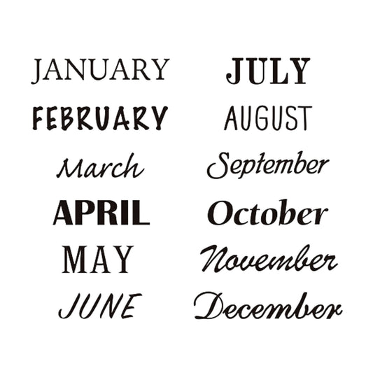 MIDORI - Rotating Stamp - 12 Months
