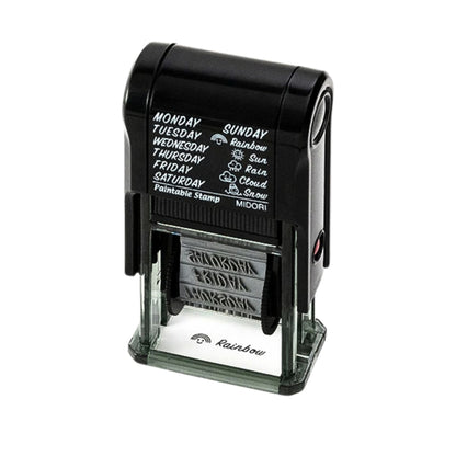 MIDORI - Rotating Stamp - Week Days & Weather