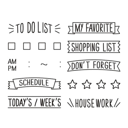 MIDORI - Rotating Stamp - Lists