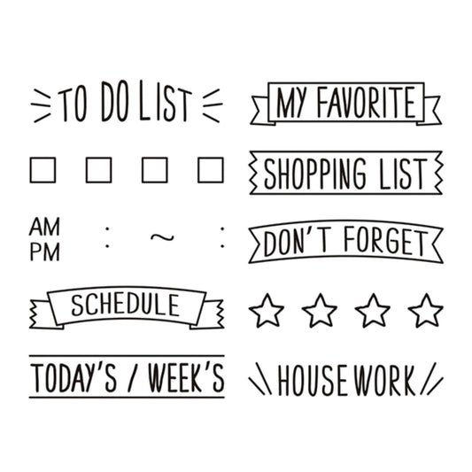MIDORI - Rotating Stamp - Lists