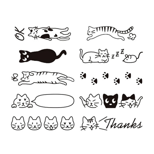 MIDORI - Rotating Stamp - Cats