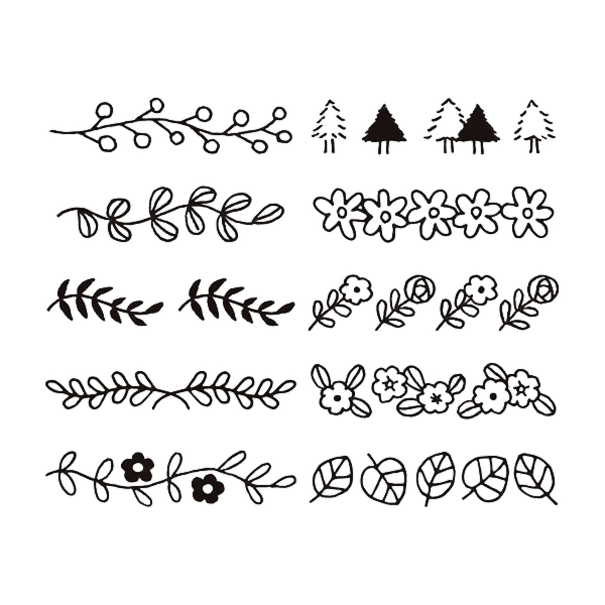 MIDORI - Rotating Stamp - Plants