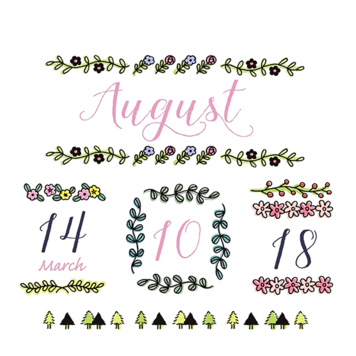 MIDORI - Rotating Stamp - Plants