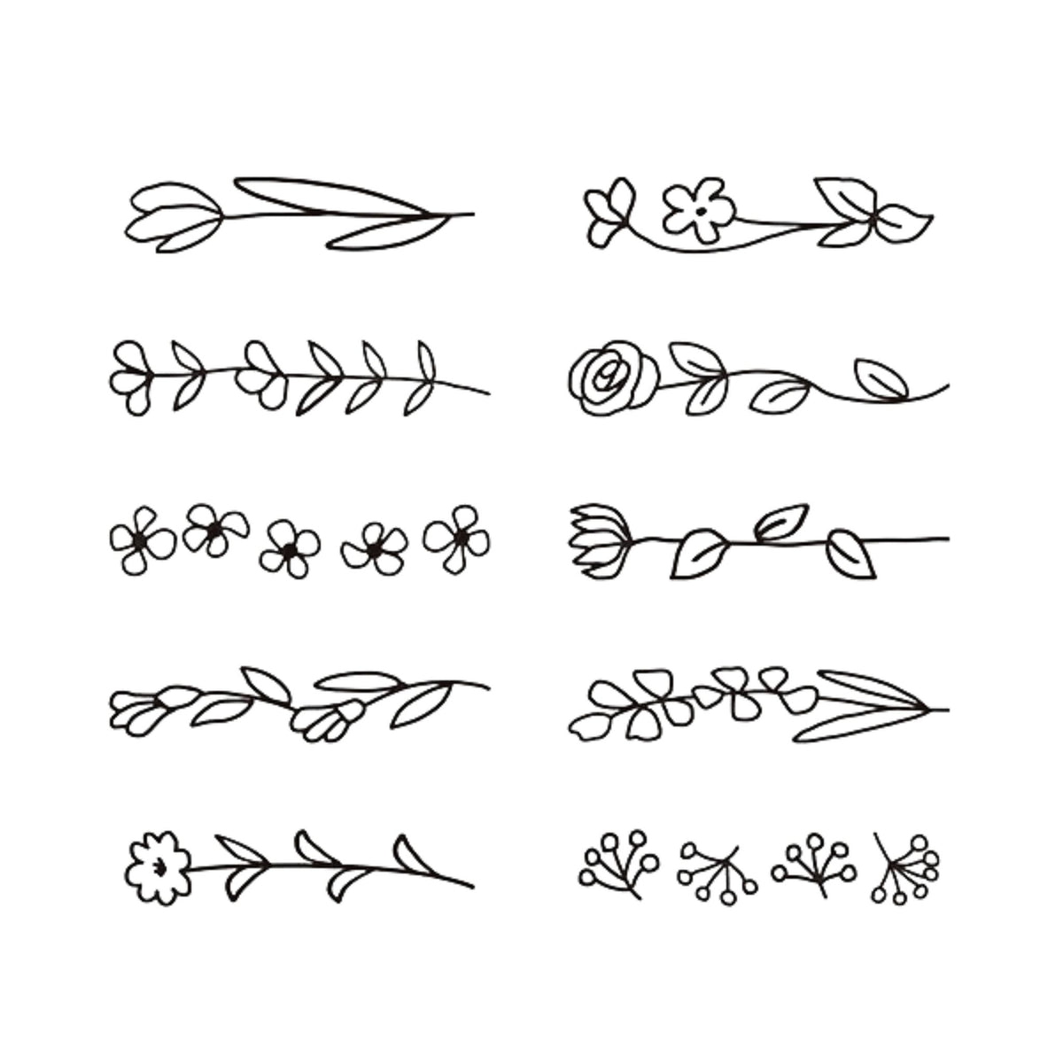 MIDORI - Rotating Stamp - Floral Pattern