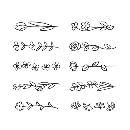MIDORI - Rotating Stamp - Floral Pattern