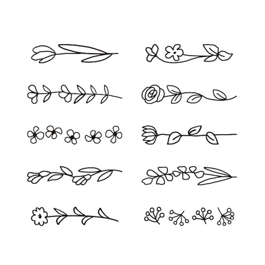 MIDORI - Rotating Stamp - Floral Pattern
