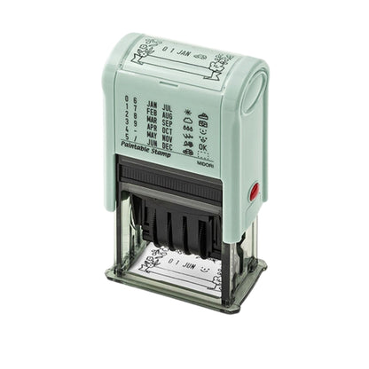 MIDORI - Rotating Date Stamp - Flowers