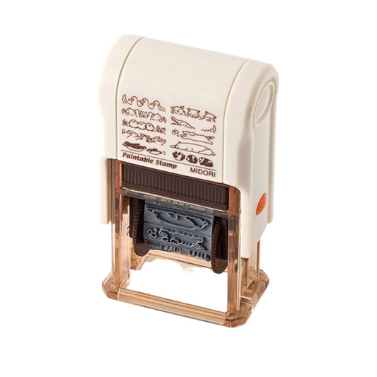 MIDORI - Rotating Stamp - Brown - Animal Poses