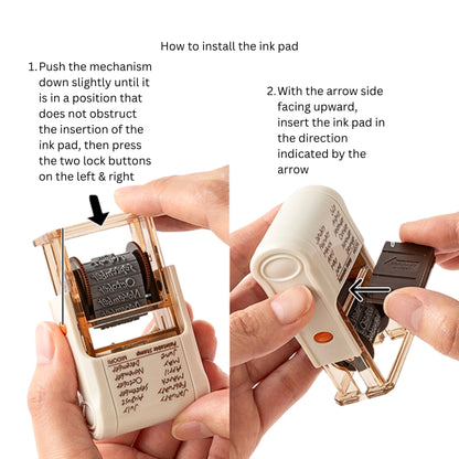 MIDORI - Rotating Stamp - Brown - Animal Poses