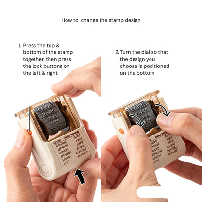 MIDORI - Rotating Stamp - Brown - Animal Poses