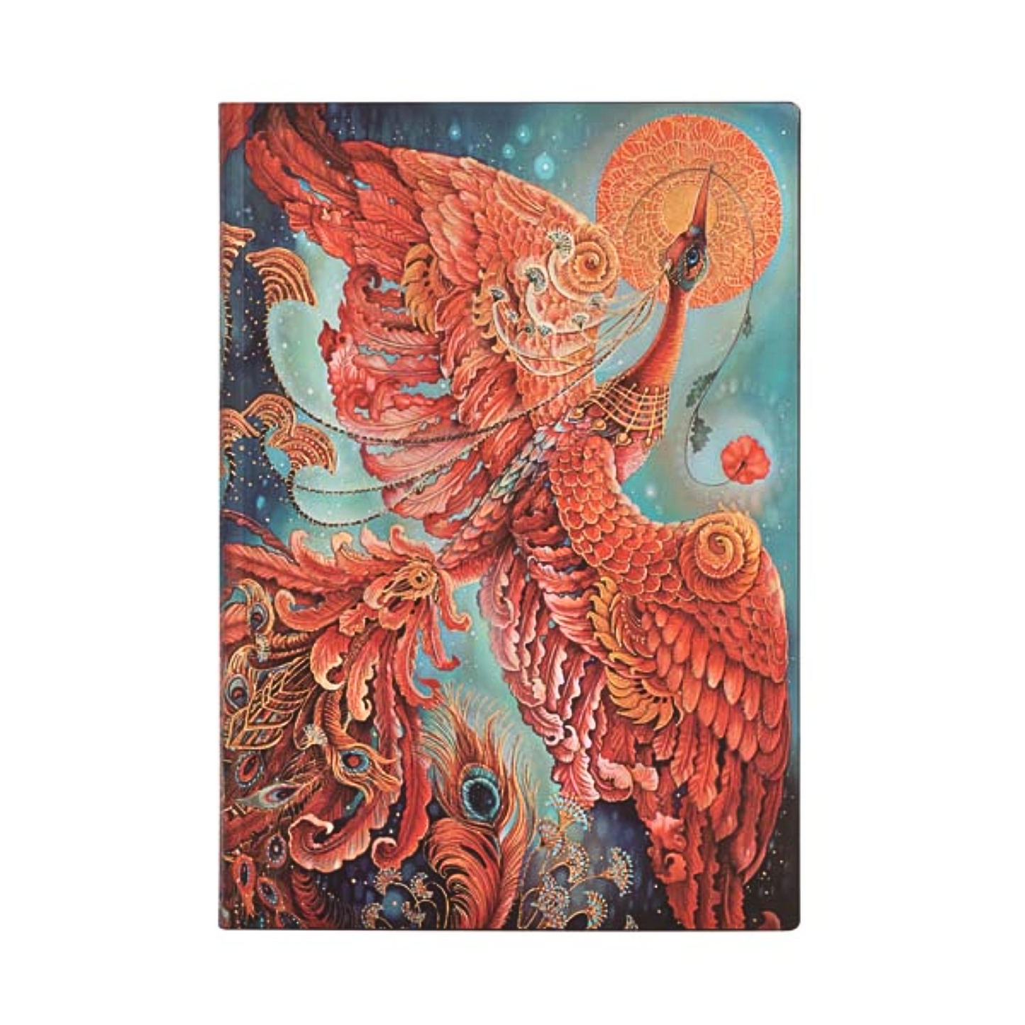 Paperblanks - Birds of Happiness: Firebird (midi, unlined)