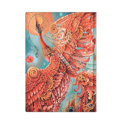 Paperblanks - Birds of Happiness: Firebird (midi, unlined)