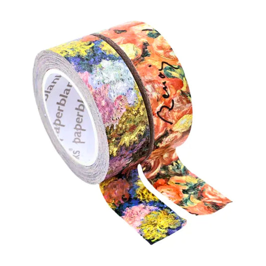 Paperblanks - Washi Tape Mixed Pack: Monet's Chrysanthemums & Renoir, Letter to Morisot (1892)