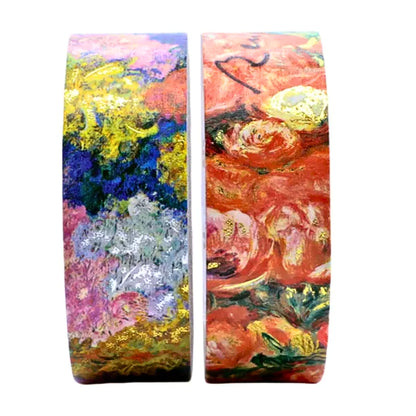 Paperblanks - Washi Tape Mixed Pack: Monet's Chrysanthemums & Renoir, Letter to Morisot (1892)