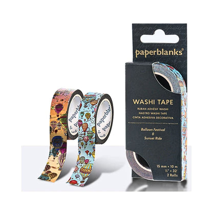Paperblanks - Washi Tape Mixed Pack: Balloon Festival & Sunset Ride