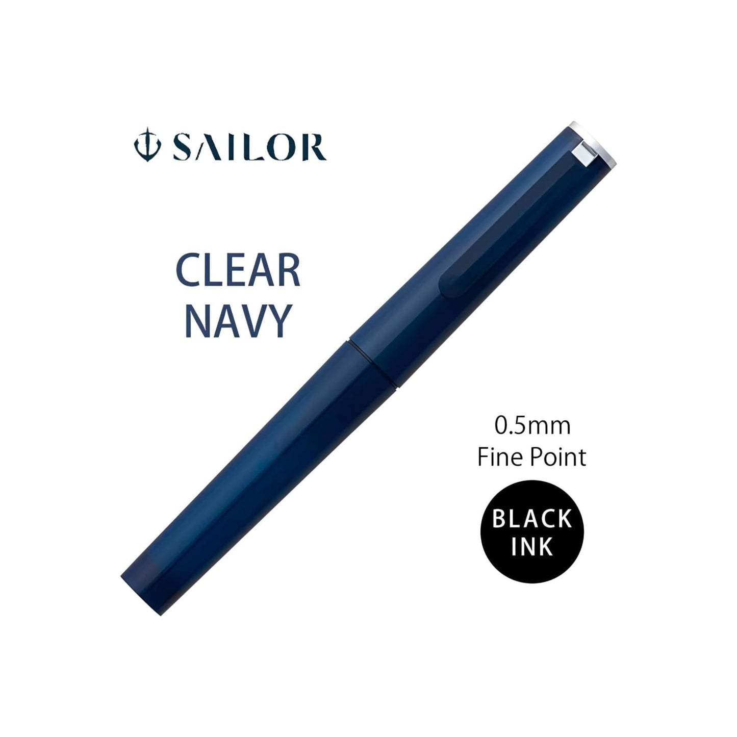 Sailor - TUZU Ballpoint Pen - Translucent Navy