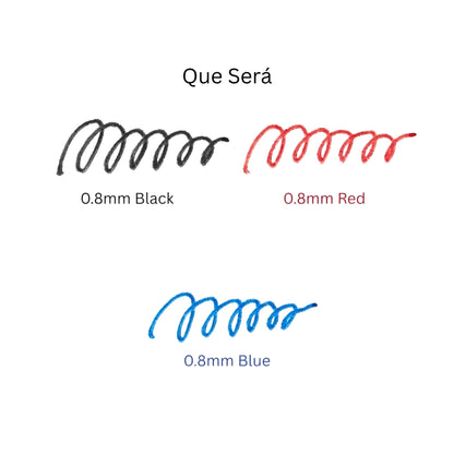 Sailor - Que Será - Erasable - Ballpoint Pen - 3pk - 3 Colours - 0.8mm