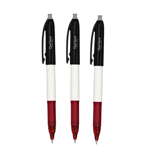 Sailor - Que Será - Erasable - Ballpoint Pen - 3pk - Red - 0.8mm