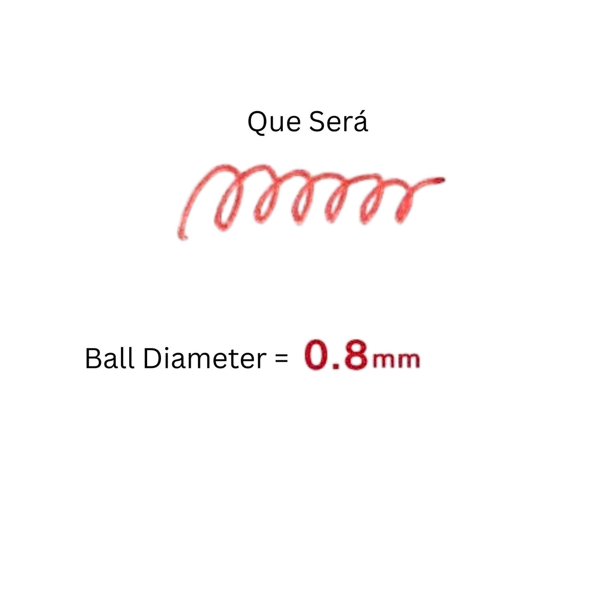 Sailor - Que Será - Erasable - Ballpoint Pen - 3pk - Red - 0.8mm