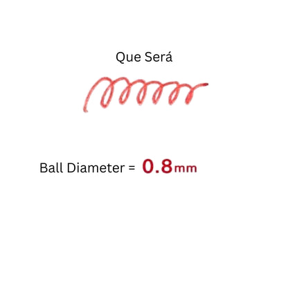 Sailor - Que Será - Erasable - Ballpoint Pen - 3pk - Red - 0.8mm