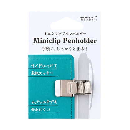 MIDORI - Mini Clip Penholder - Gold, Silver or Black