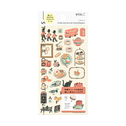 MIDORI - Country Motif - United Kingdom Stickers