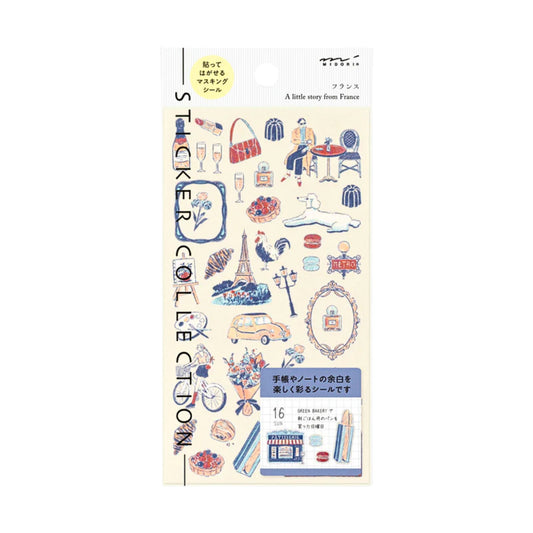 MIDORI - Country Motif - France Stickers