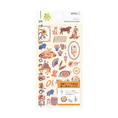 MIDORI - Country Motif - Spain Stickers