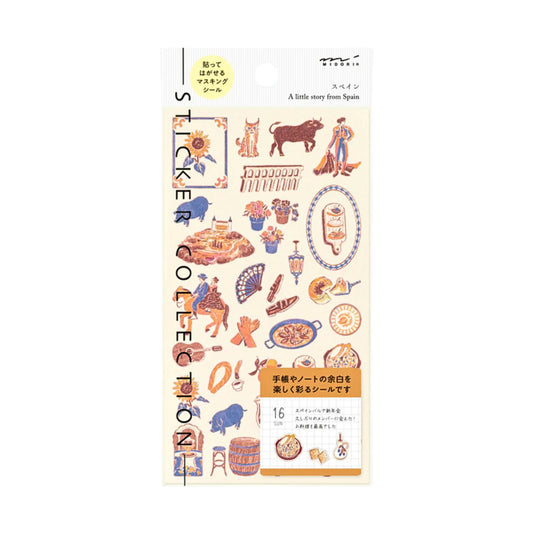 MIDORI - Country Motif - Spain Stickers