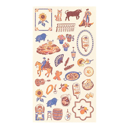 MIDORI - Country Motif - Spain Stickers