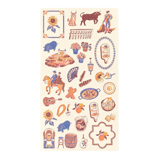 MIDORI - Country Motif - Spain Stickers