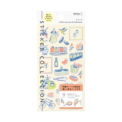 MIDORI - Country Motif - Netherlands Stickers