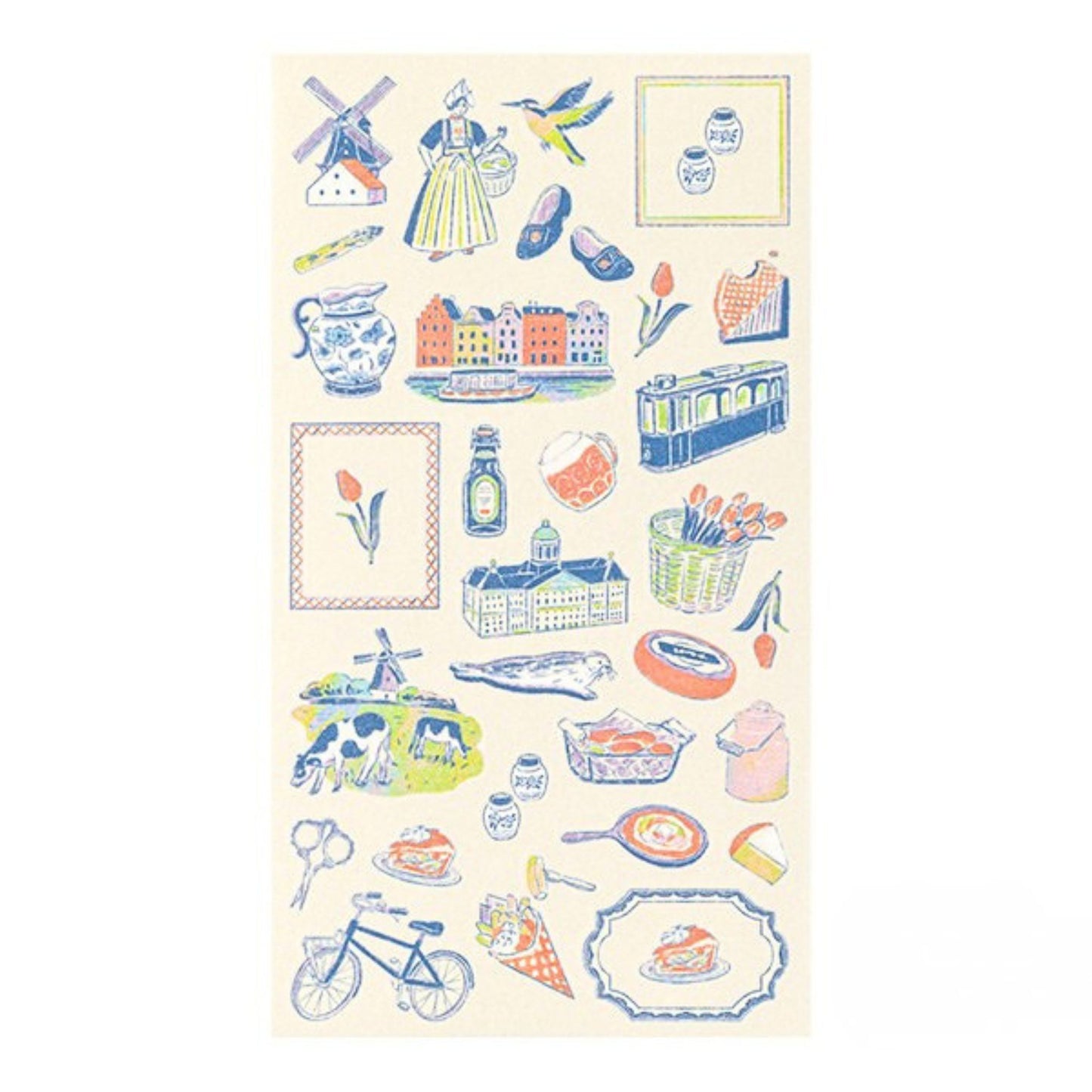 MIDORI - Country Motif - Netherlands Stickers