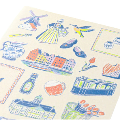 MIDORI - Country Motif - Netherlands Stickers