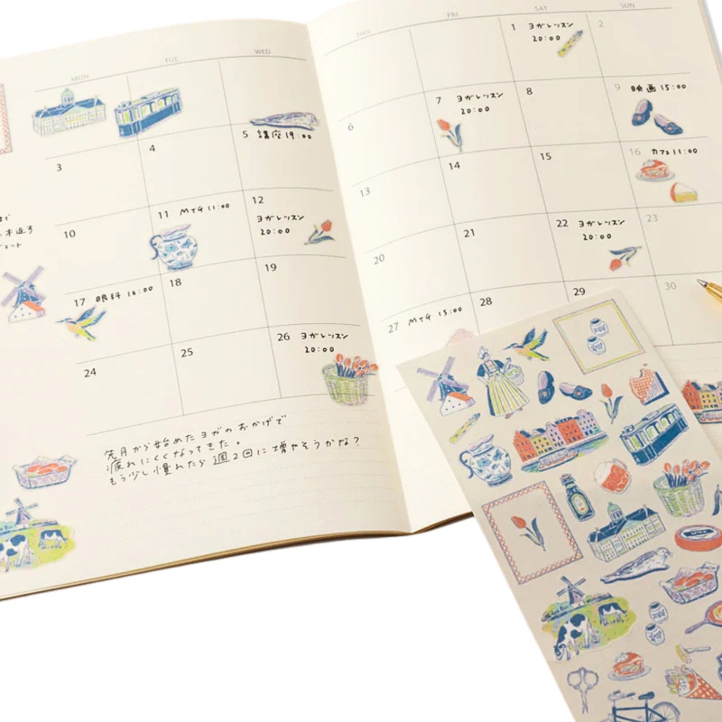 MIDORI - Country Motif - Netherlands Stickers