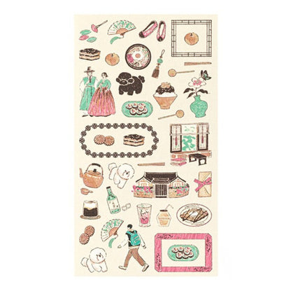 MIDORI - Country Motif - South Korea Stickers