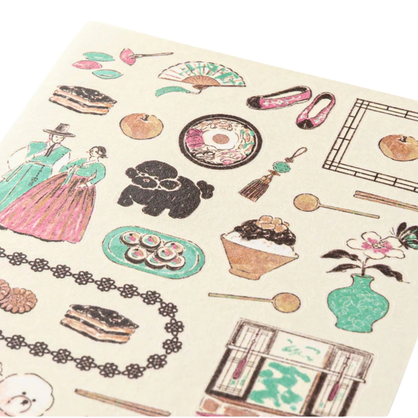 MIDORI - Country Motif - South Korea Stickers