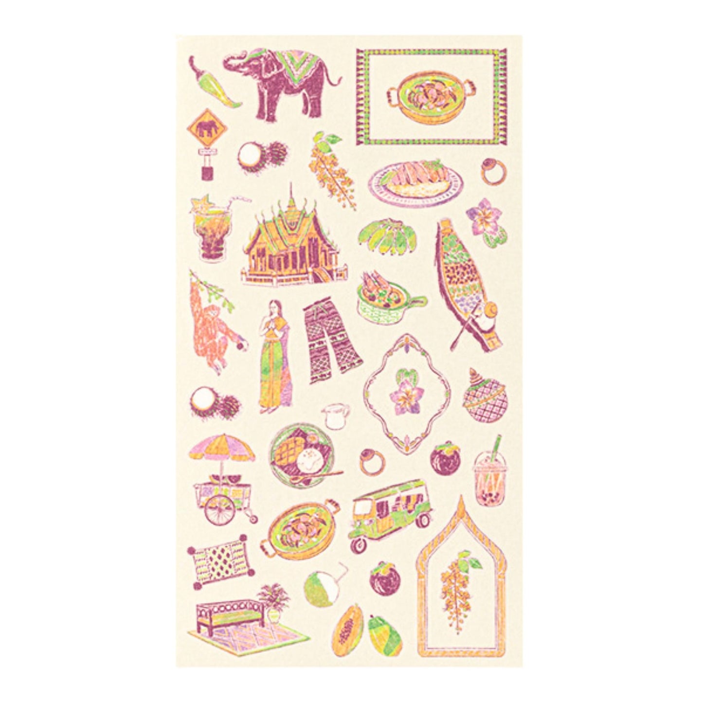 MIDORI - Country Motif - Thailand Stickers