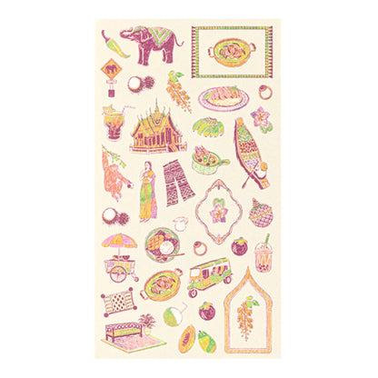 MIDORI - Country Motif - Thailand Stickers
