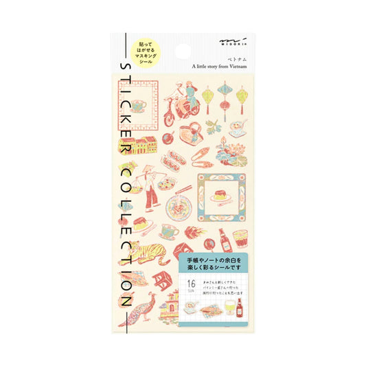 MIDORI - Country Motif - Vietnam Stickers